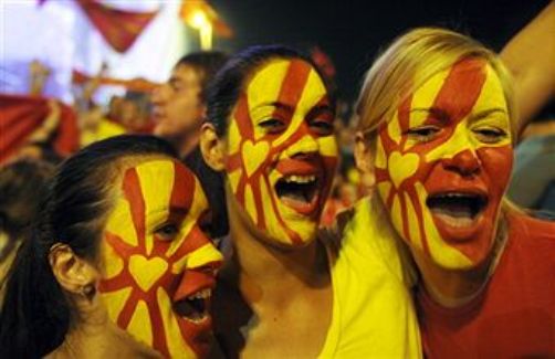 Macedonia in festa, ora la Spagna - FOTO