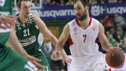 Eurolega 2012 l'Olympiacos raggiunge il CSKA Mosca in finale