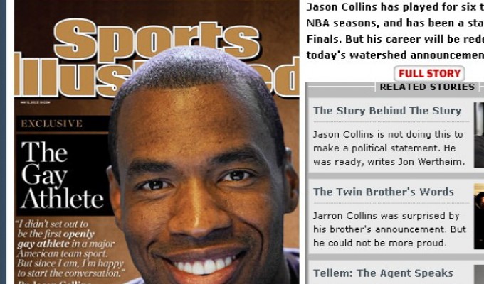 Jason Collins (Wizards) scrive a Sport Illustrated: contento di essere gay. Tutti sono con lui